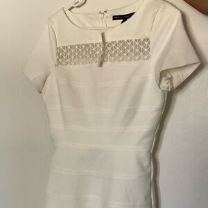 White House Black Market, size 4, white dress